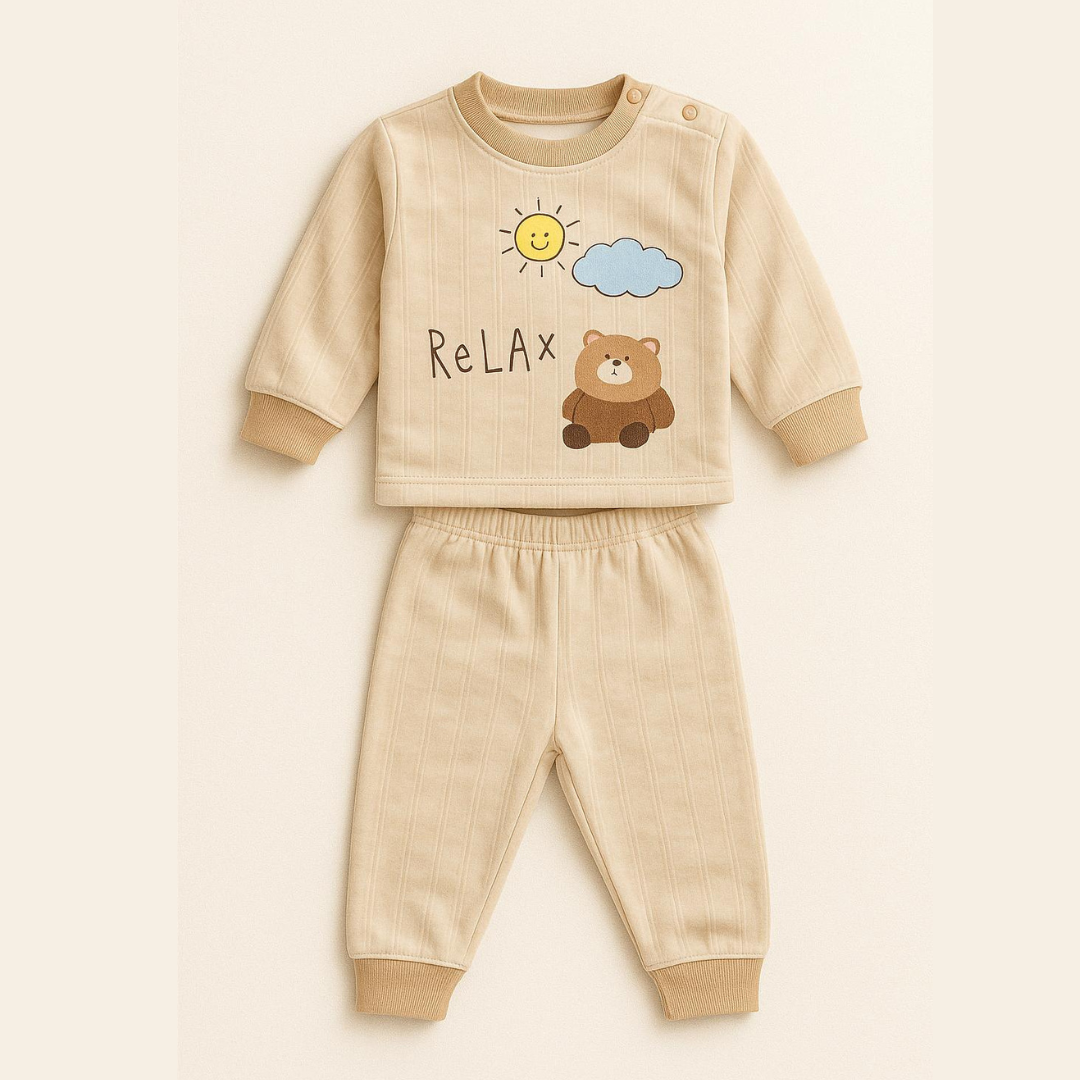 Baby Velvet Sweatshirt & Trouser Set