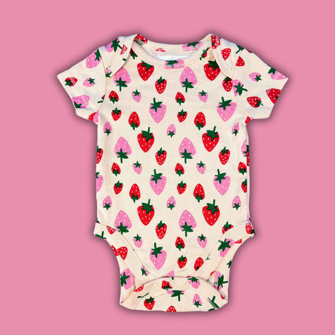 Unisex Short-Sleeve Romper for Baby
