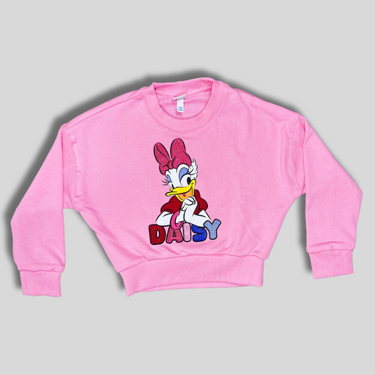 Girls' Daisy Duck Sweatshirt – Pink | Cute & Cozy