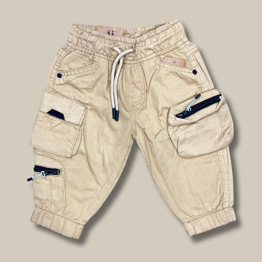 Kids' Khaki Cargo Pants – Stylish & Functional