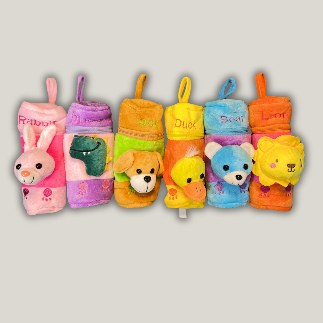 Baby Feeding Bottle Cover with Hold Strap and Zip (multicolor , 240 Ml)