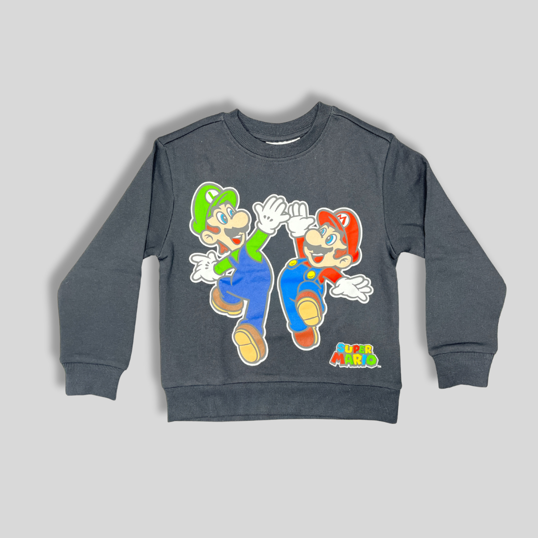 Kids' Team Mickey Sweatshirt – Black | Comfortable & Stylish