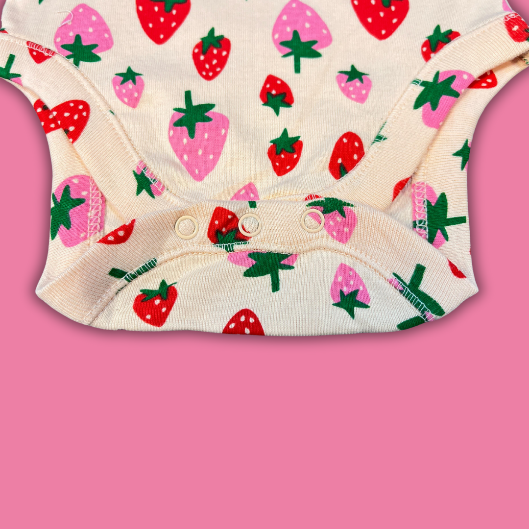 Unisex Short-Sleeve Romper for Baby