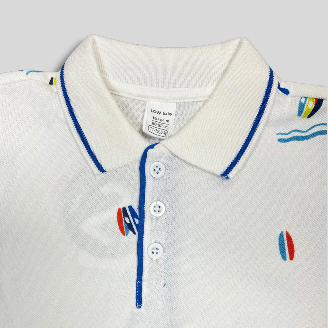 Boys’ Nautical Polo T-Shirt & Shorts Set