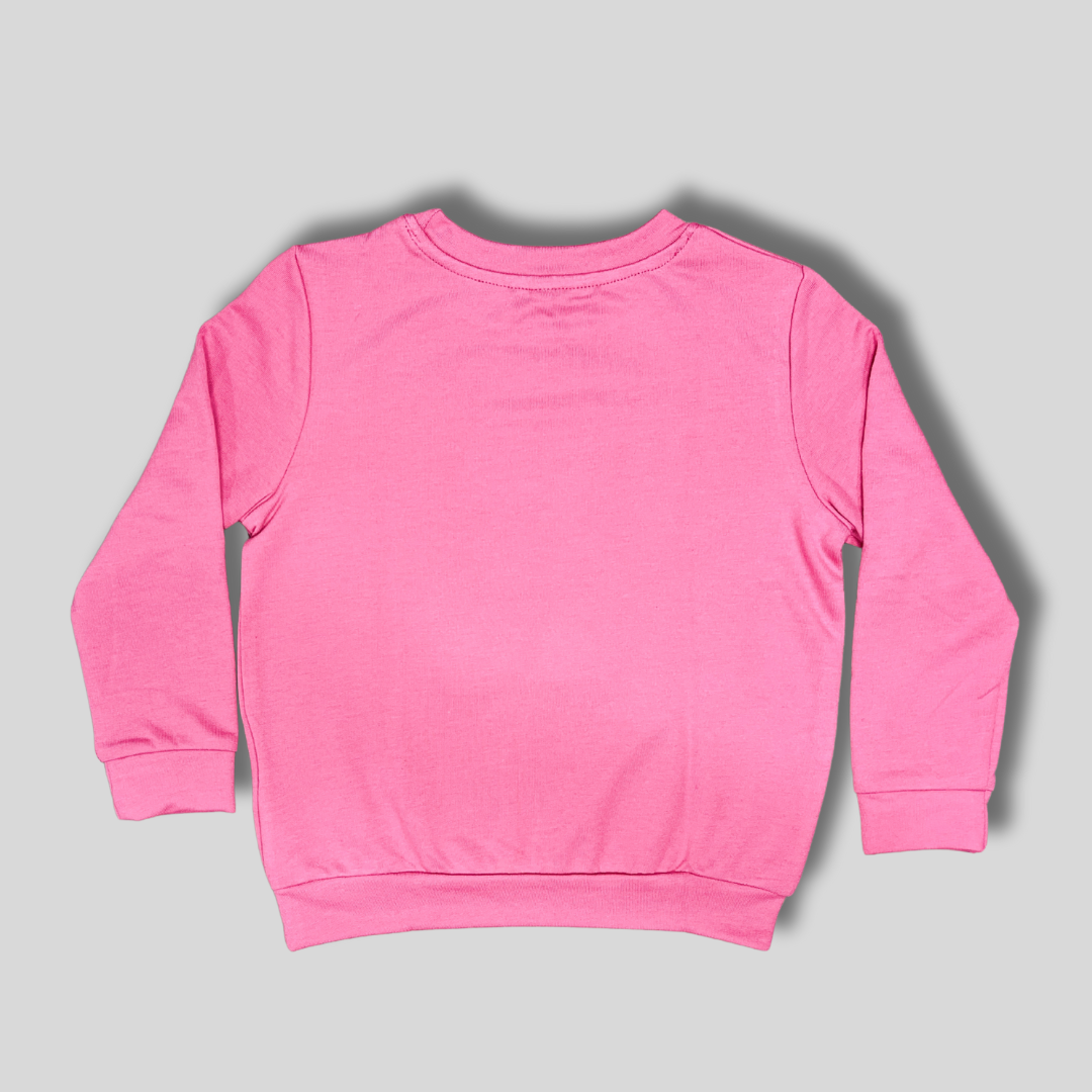 Girls' Pink Sequin Sweatshirt – Stylish & Fun