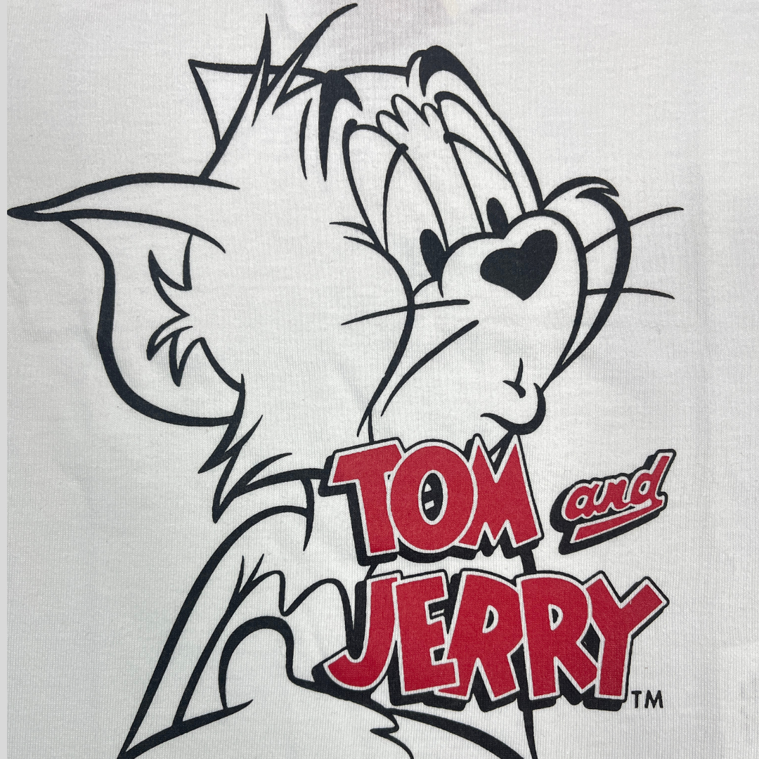 Kids' Tom & Jerry Graphic T-Shirt – White
