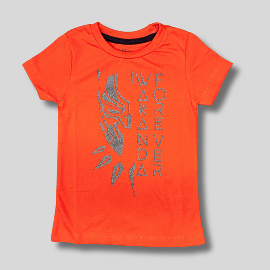 Kids' "Wakanda Forever" Black Panther T-Shirt – Bold & Heroic!