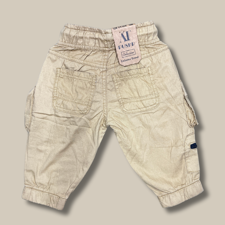 Kids' Khaki Cargo Pants – Stylish & Functional