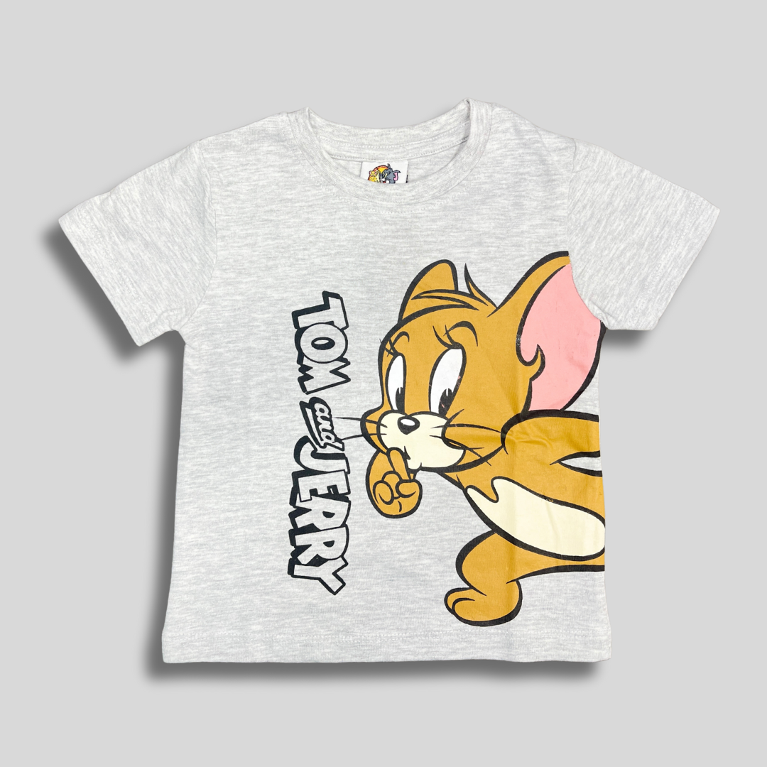 Tom & Jerry Kids’ T-Shirt – Grey Melange