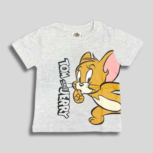 Tom & Jerry Kids’ T-Shirt – Grey Melange