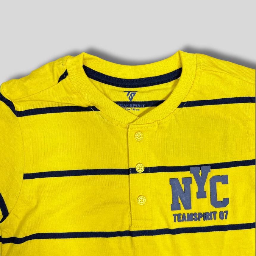 Boys' Yellow Striped T-Shirt – NYC Team Spirit
