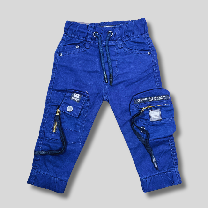 Boys' Royal Blue Cargo Jogger Pants