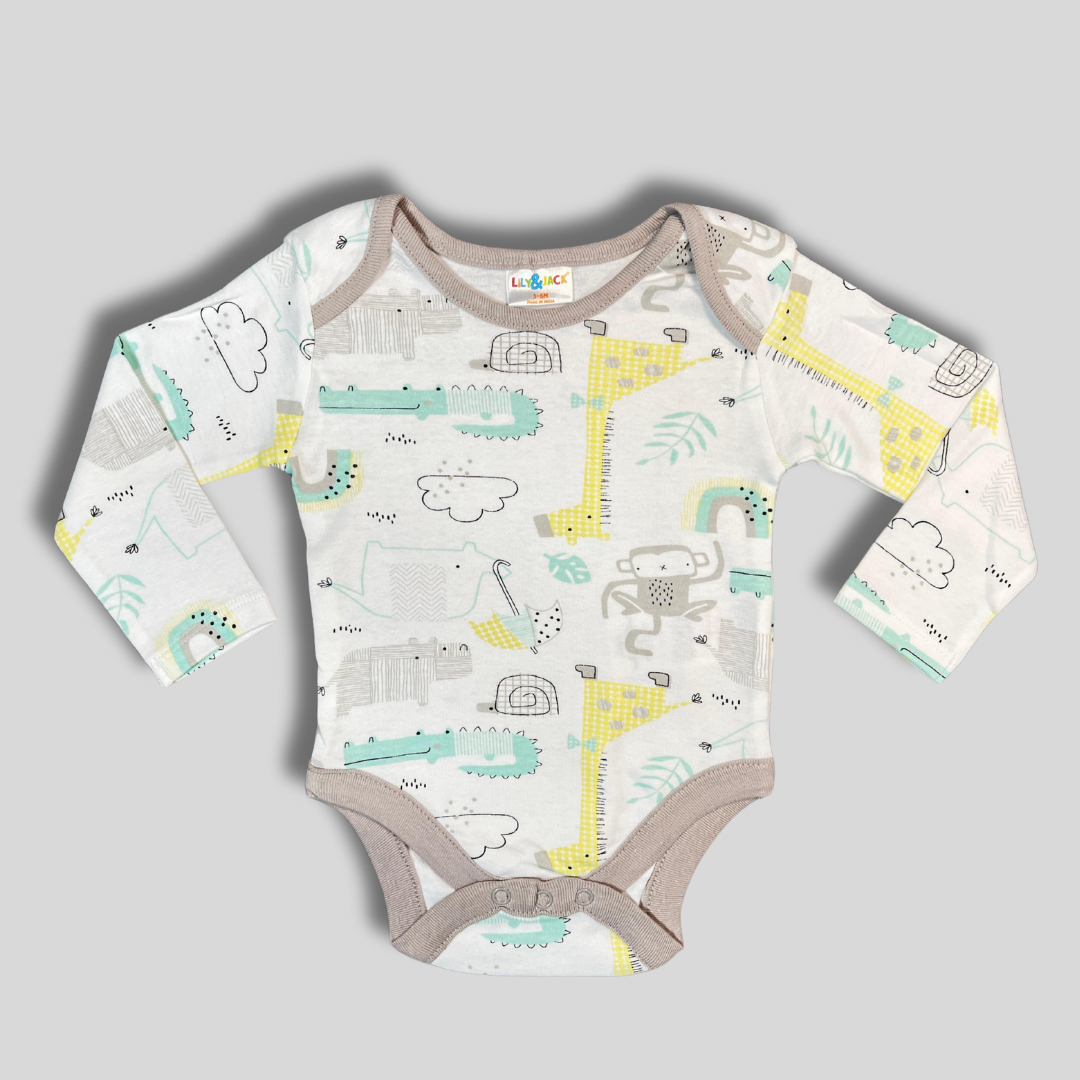 Safari Adventure Baby Bodysuit | Soft Cotton Comfort