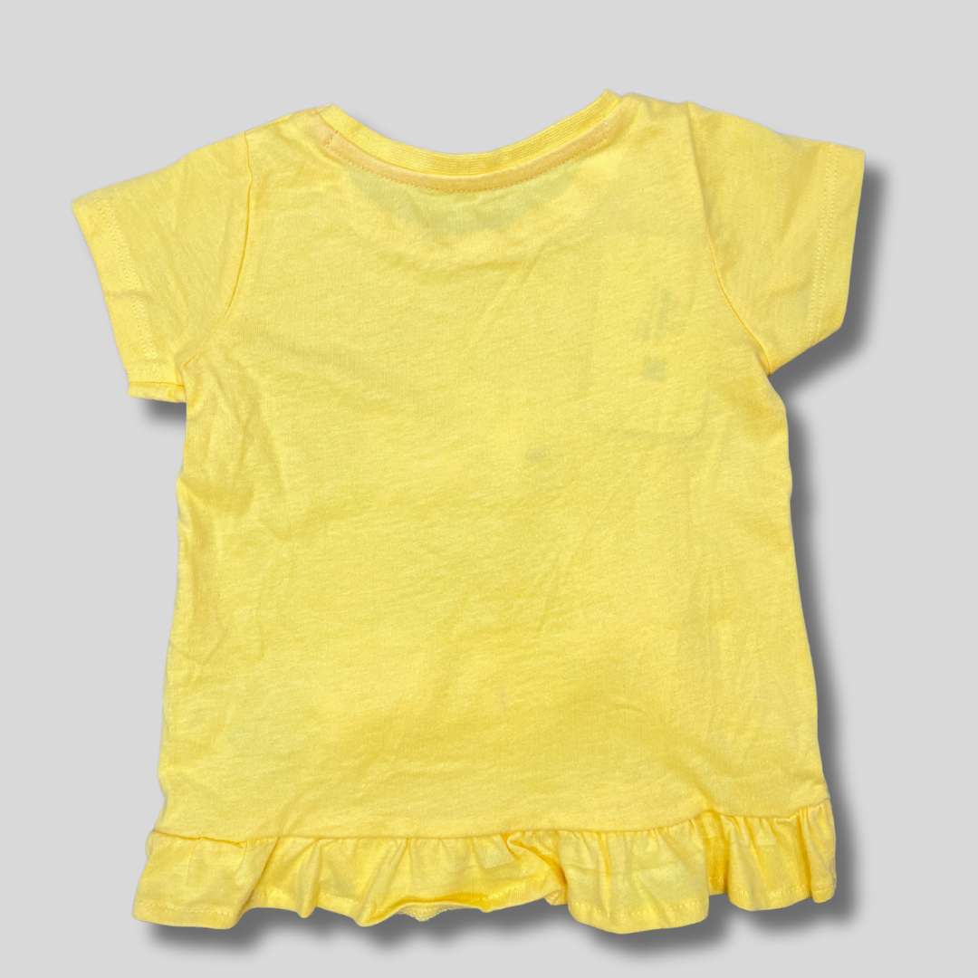 Girls' Jungle Vibes T-Shirt – Yellow | Fun & Playful
