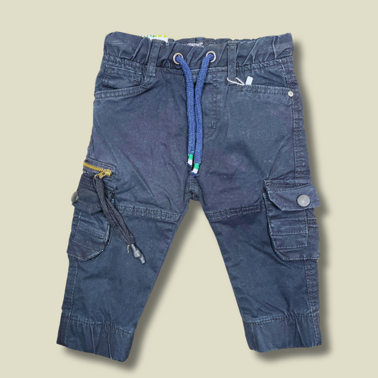 Boys' Black Cargo Jogger Pants