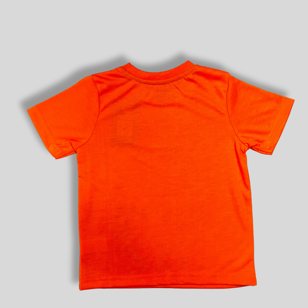 Kids' Black Panther Graphic T-Shirt – Orange