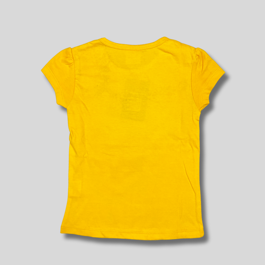 Snoopy Love Yellow T-Shirt & Cartoon Pajama Pants Set – Kids’ Nightwear