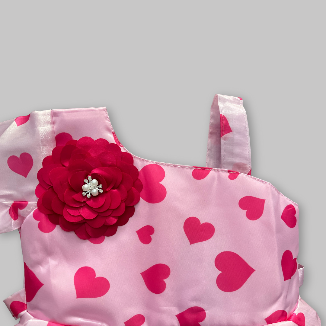 Beautiful girls party wear frock tissue fabric