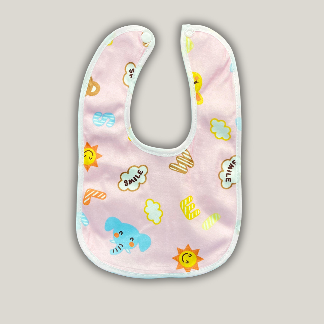 Cotton Printed Bibs for Baby 0-12 Moths (pack of 3)