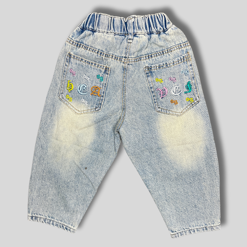 Boys' Light Wash Vintage Fade Denim Jeans