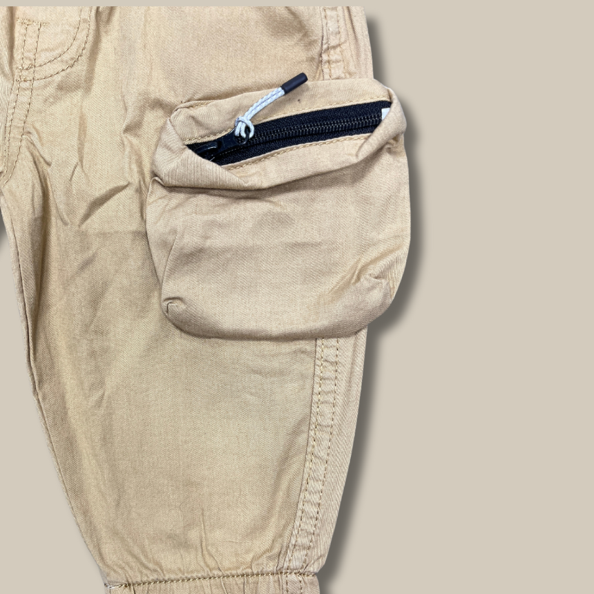 Kids' Khaki Cargo Pants – Stylish & Functional