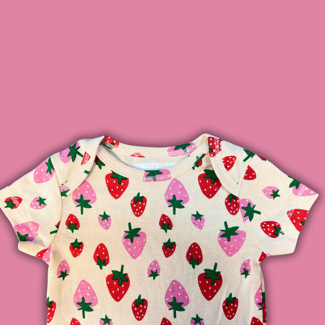Unisex Short-Sleeve Romper for Baby