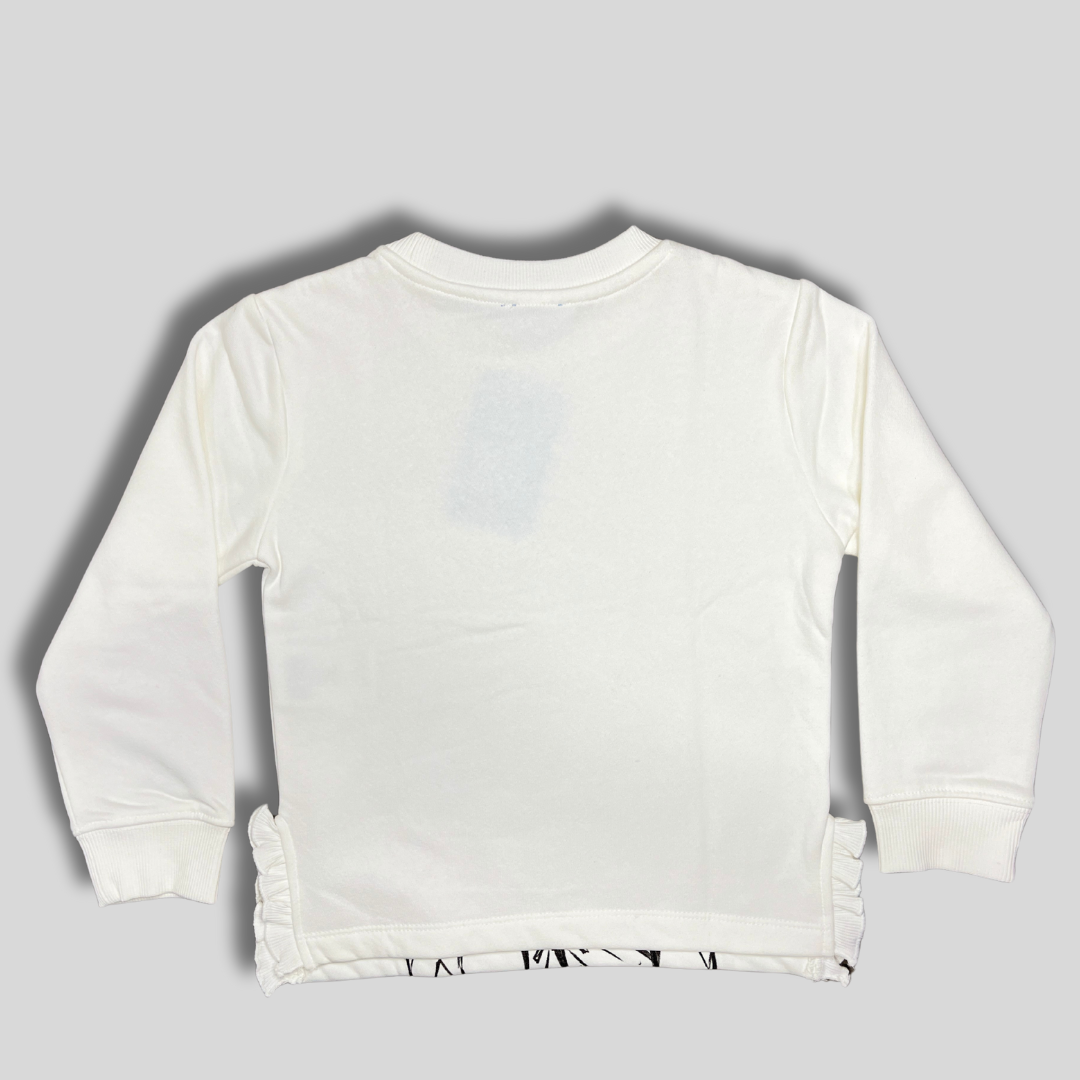 Girls' Elsa Sweatshirt – White | Frozen Magic