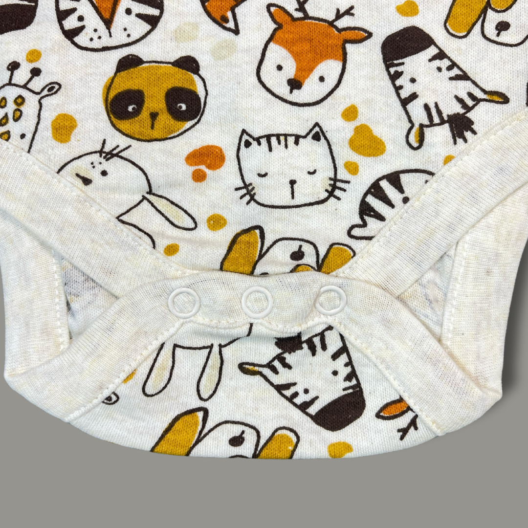 Adorable Animal Print Baby Bodysuits