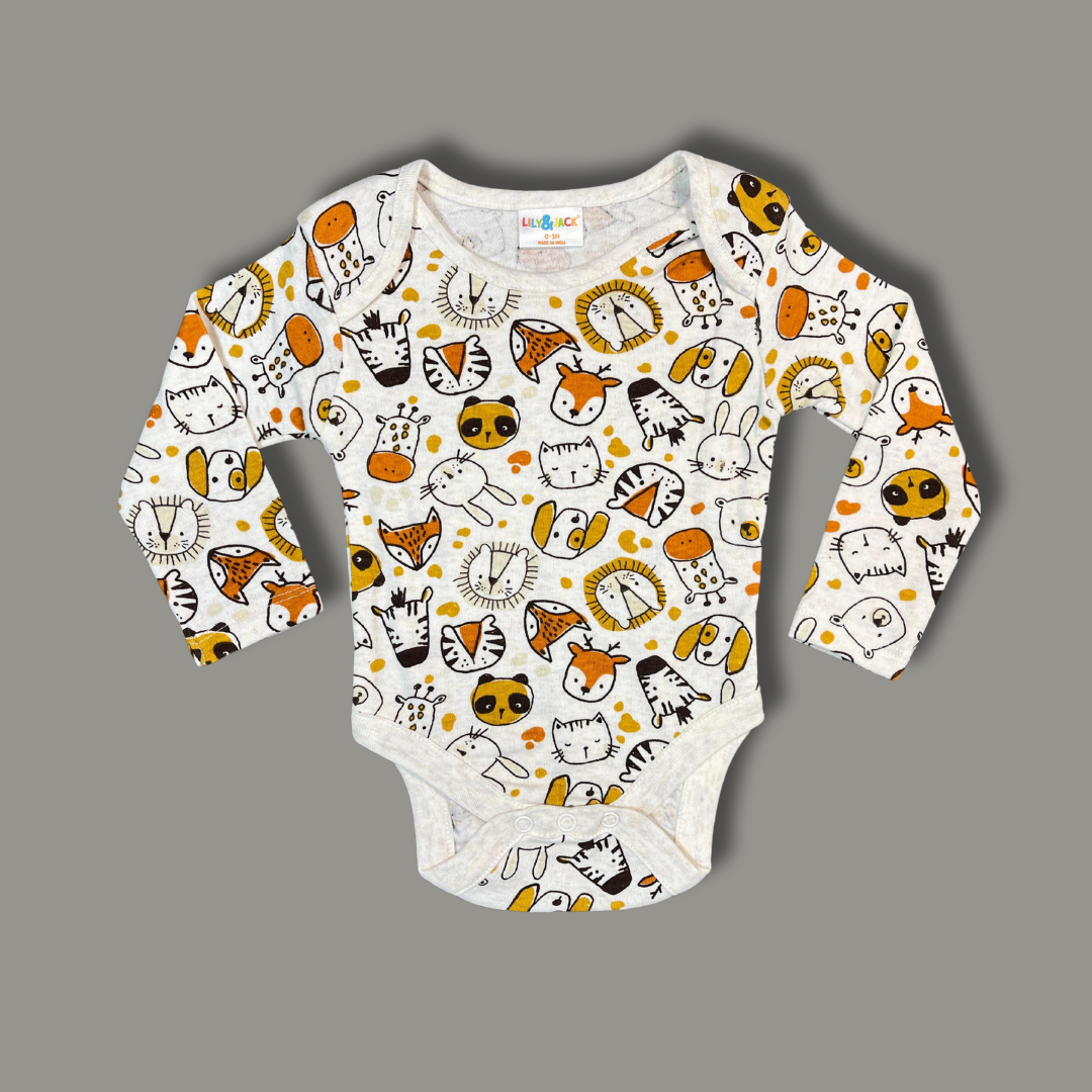 Adorable Animal Print Baby Bodysuits