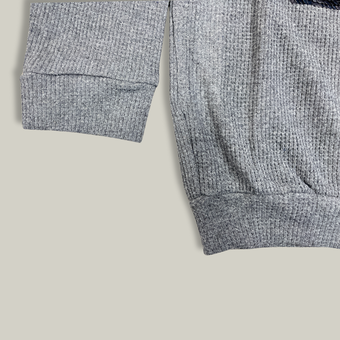 Kids' Basketball Sequin Sweatshirt – Grey