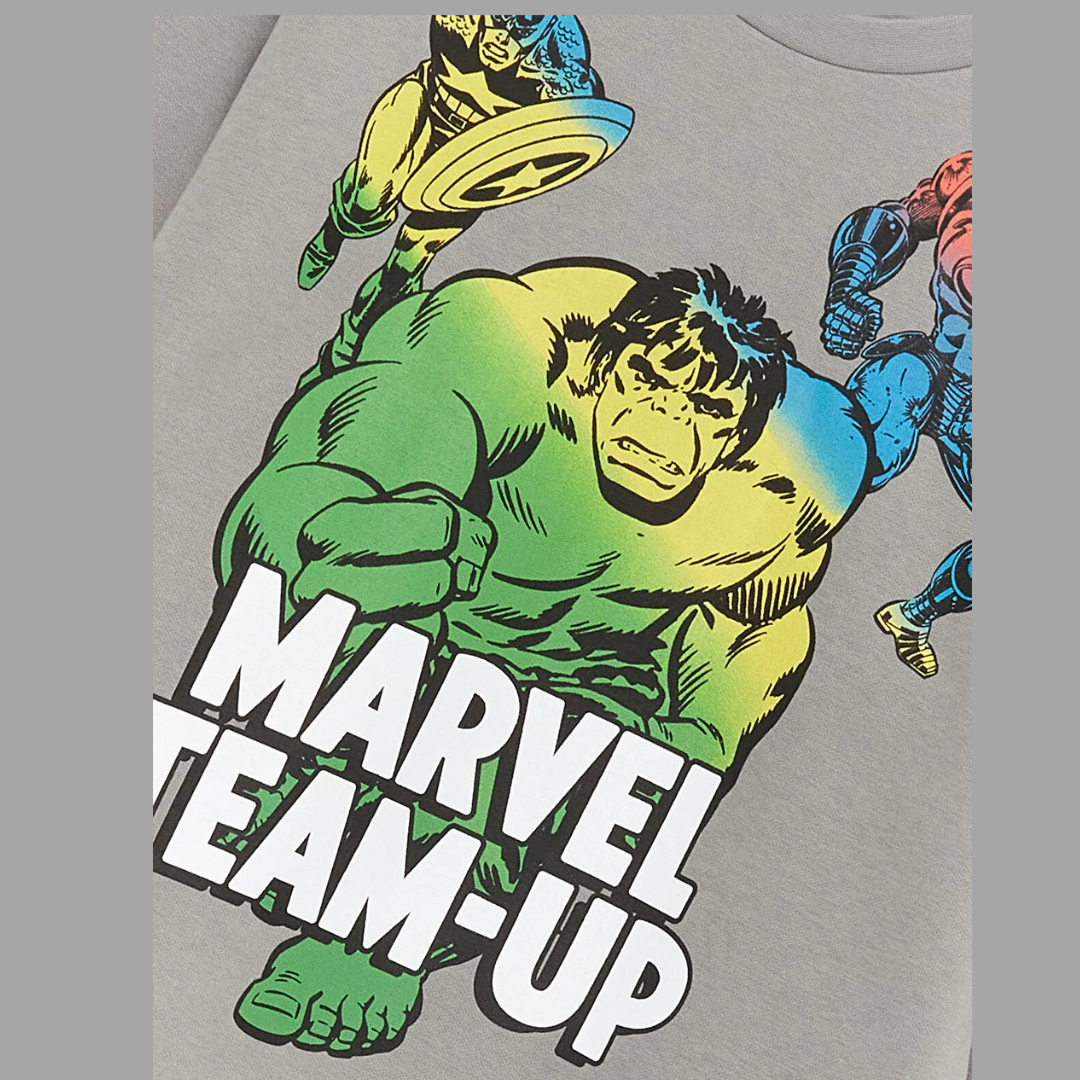 Kids' Marvel Team-Up Sweatshirt – Grey