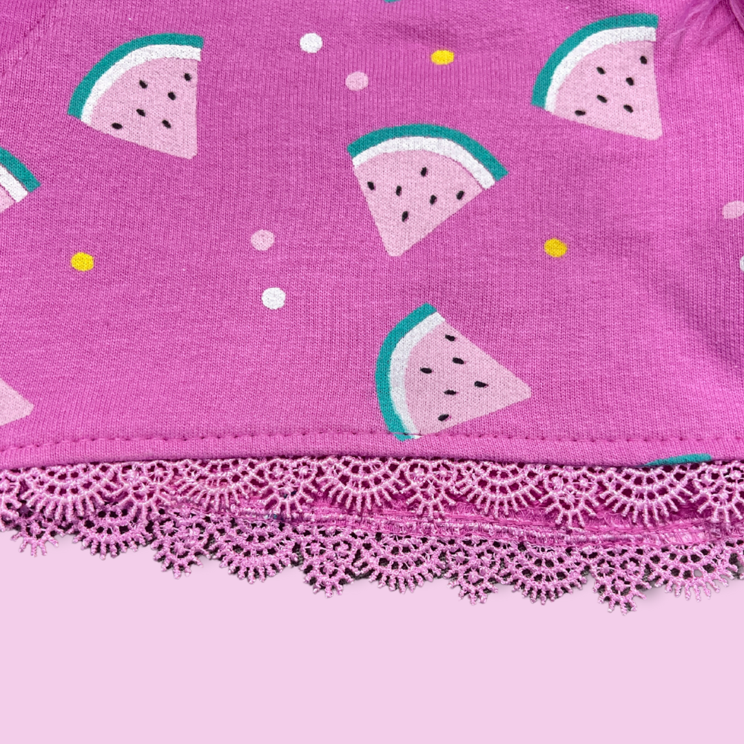 Pink Watermelon Print Girls’ Shorts