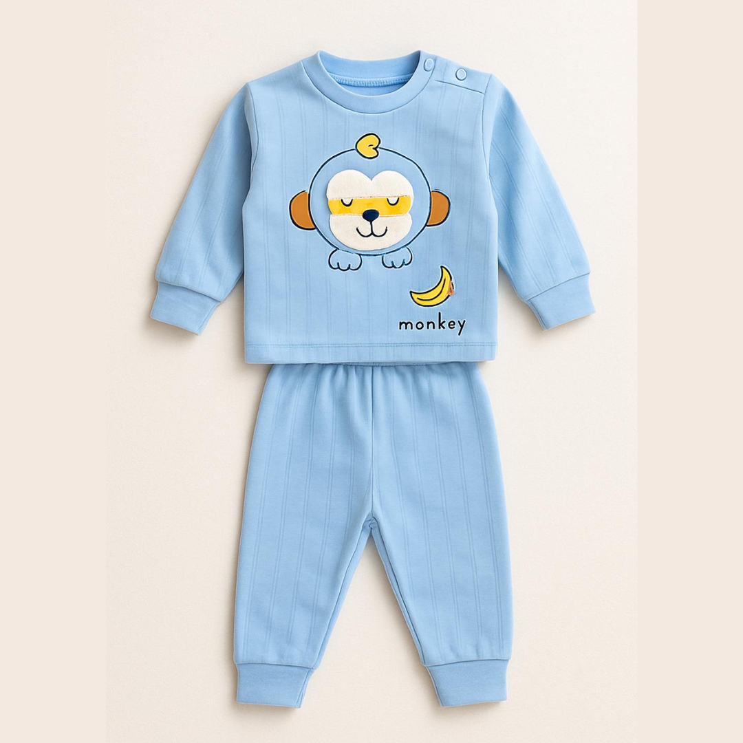 Baby Velvet Sweatshirt & Trouser Set