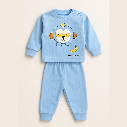 Baby Velvet Sweatshirt & Trouser Set