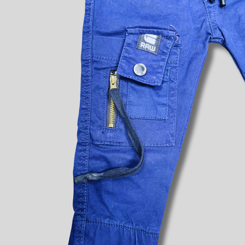 Boys' Royal Blue Cargo Jogger Pants