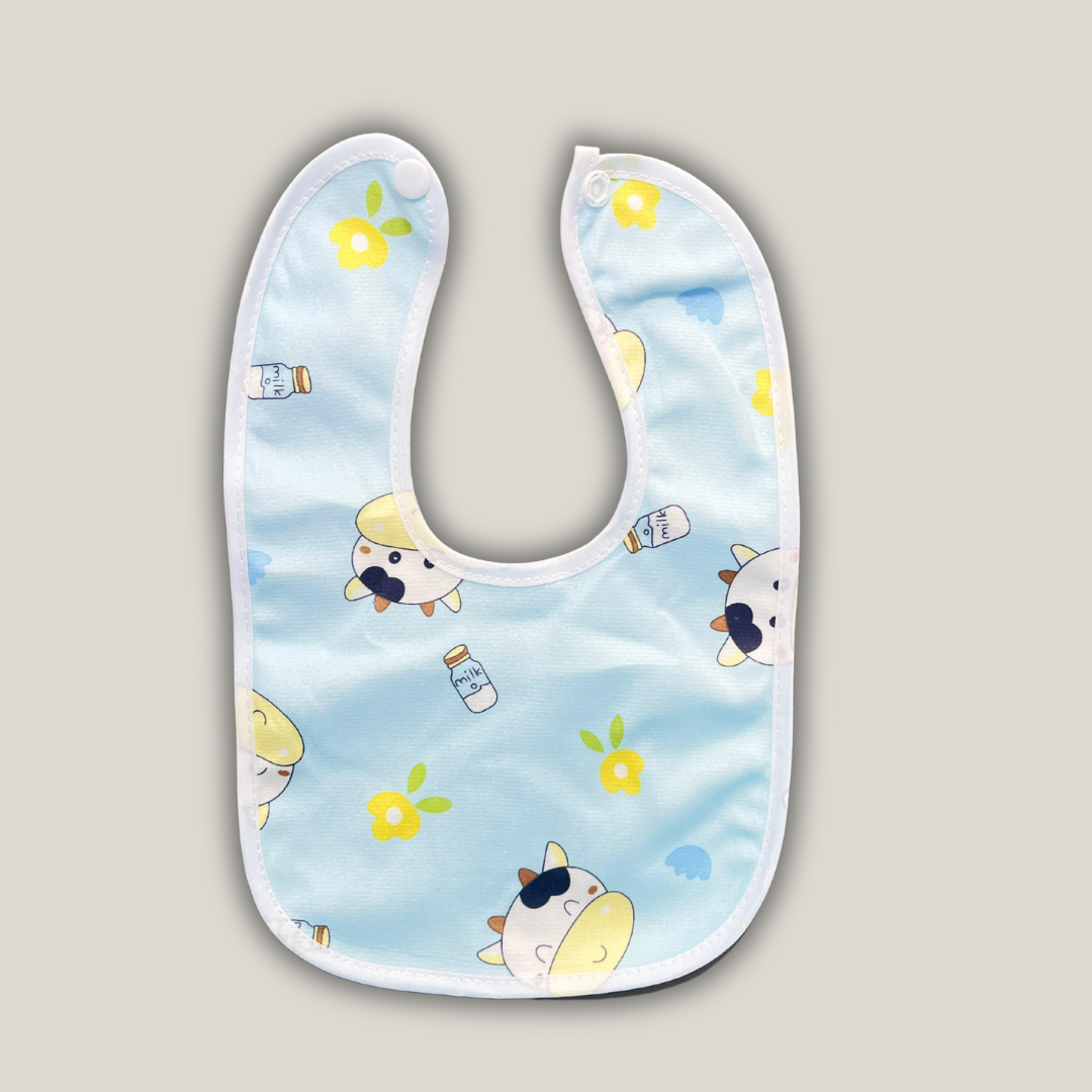 Cotton Printed Bibs for Baby 0-12 Moths (pack of 3)