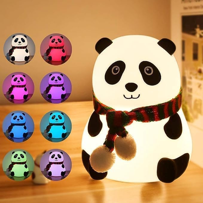 Silicone Panda Touch LED Lamp Night Light for Kids