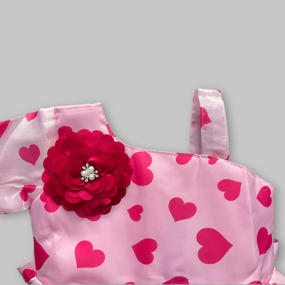 Beautiful girls party wear frock tissue fabric