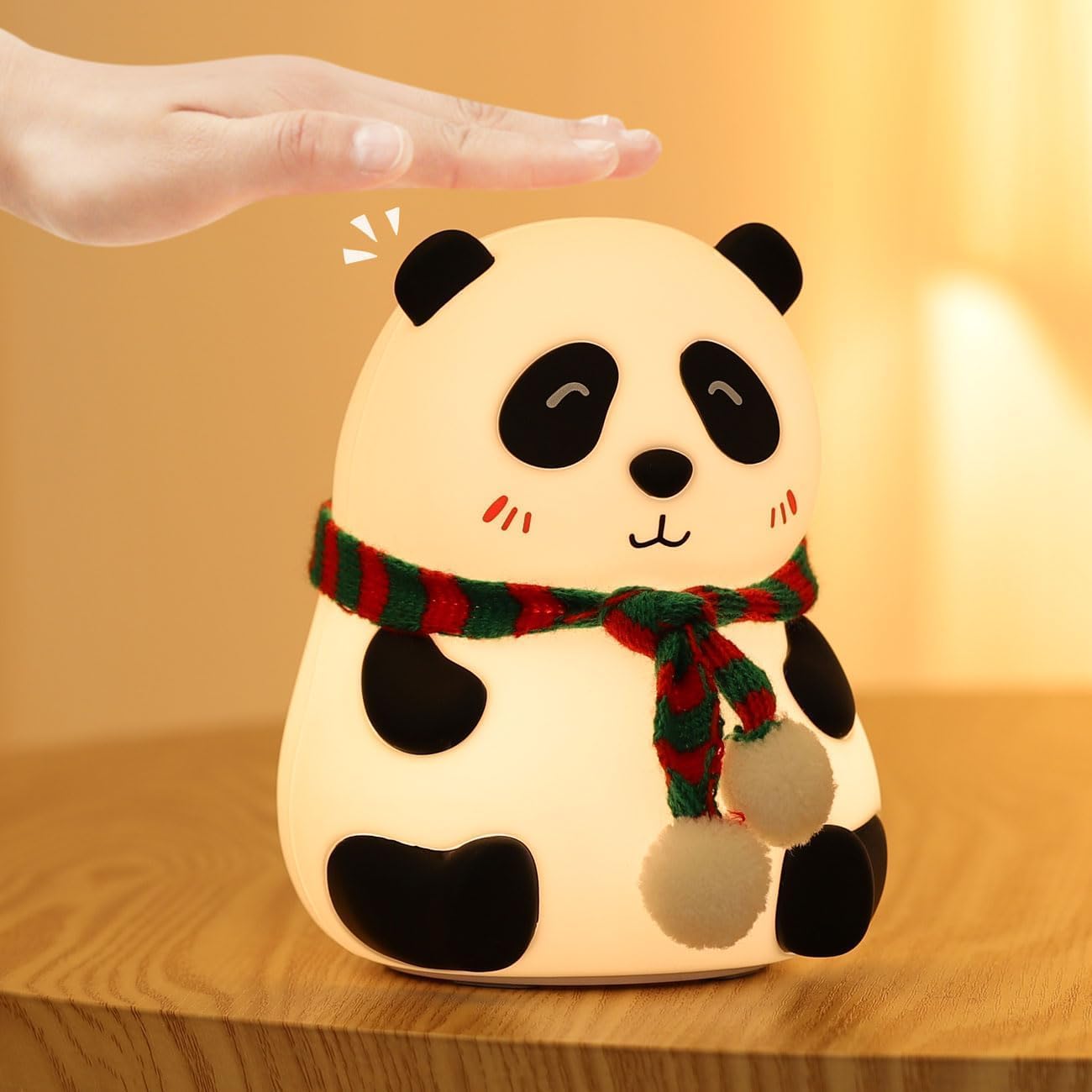 Silicone Panda Touch LED Lamp Night Light for Kids