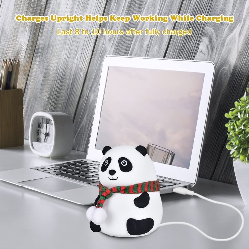 Silicone Panda Touch LED Lamp Night Light for Kids