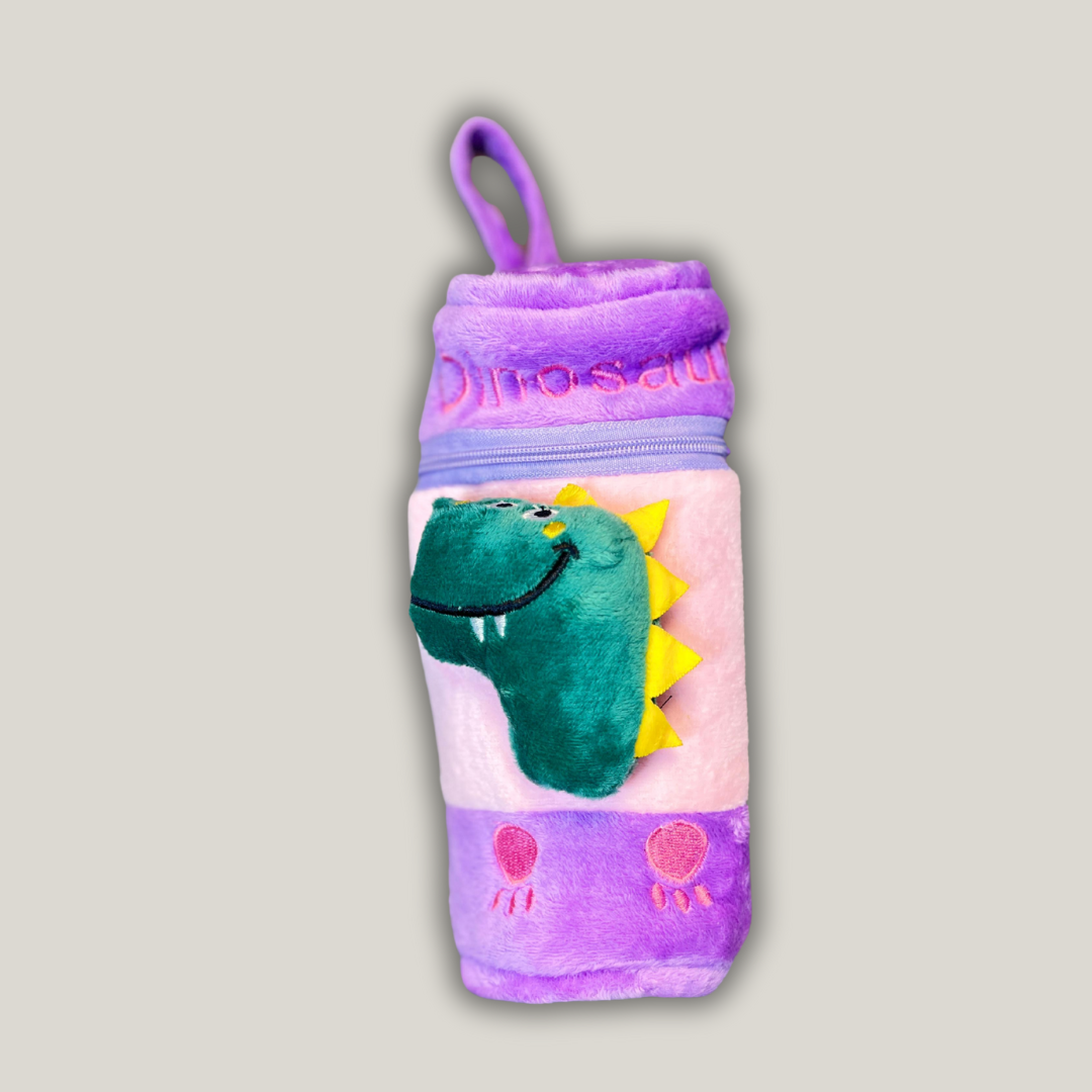 Baby Feeding Bottle Cover with Hold Strap and Zip (multicolor , 240 Ml)
