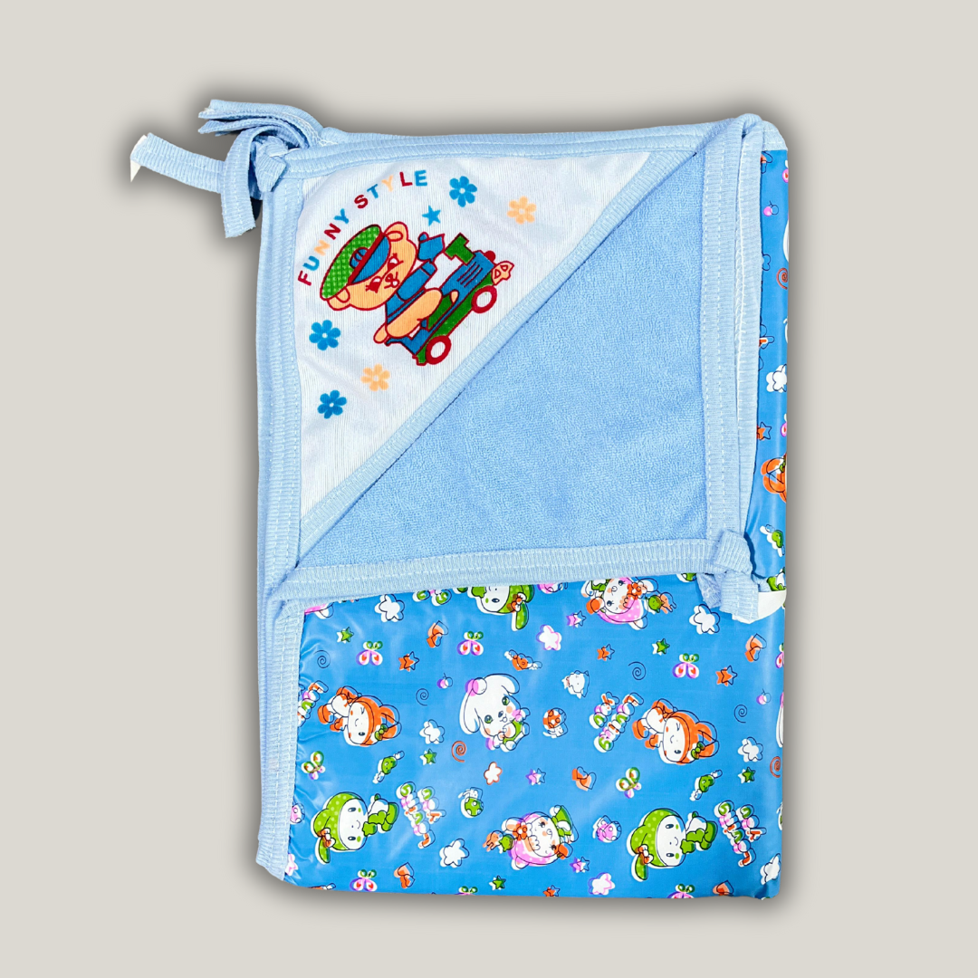 Plastic And Cotton Baby Massage Sheet (Pack Of 2)