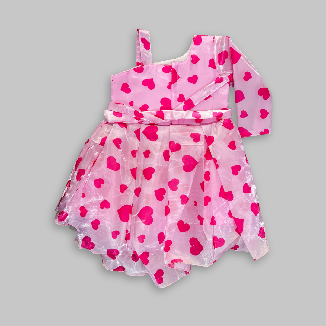 Beautiful girls party wear frock tissue fabric