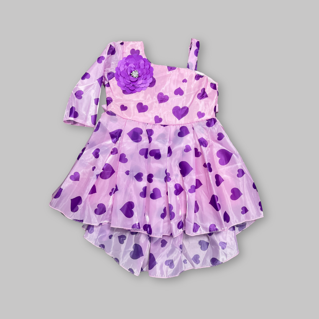 Beautiful girls party wear frock tissue fabric