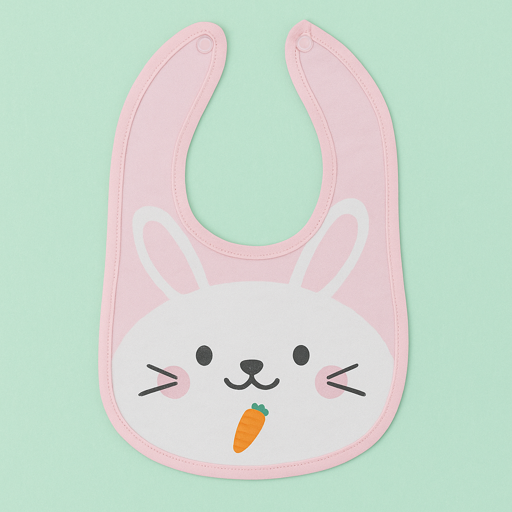 Baby Waterproof Cotton Feeding Bibs 0-15 Months (pack of 3)