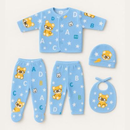 Baby Suit Set 0-6 Months (Set of 5) Sky Blue
