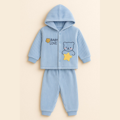 Baby Hoodie Sweatshirt & Trouser Set
