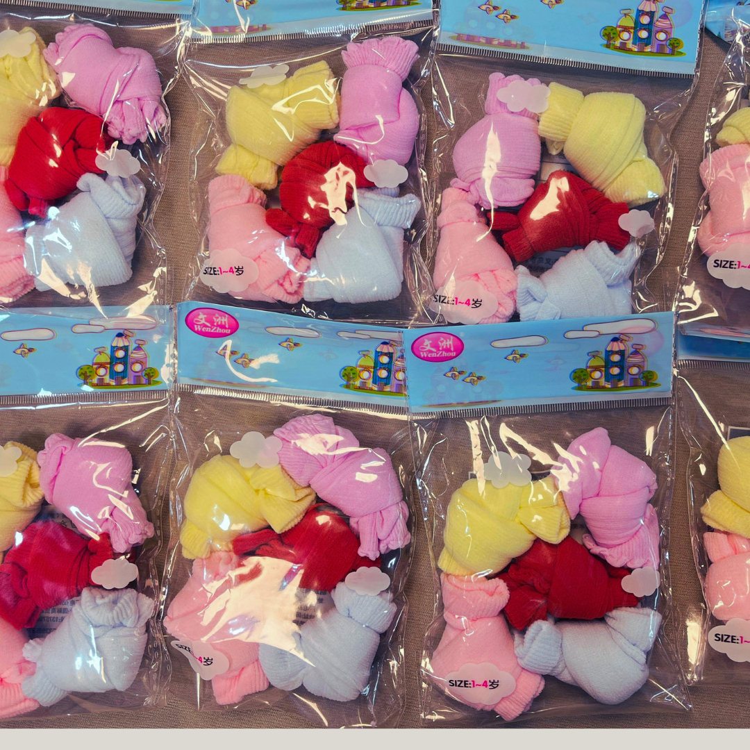 Unisex Candy Socks for Baby  0-12 months (Pack of 5)