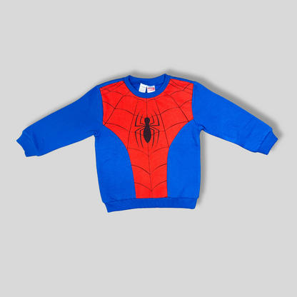 Kids' Spider-Man Costume Sweatshirt - Blue & Red