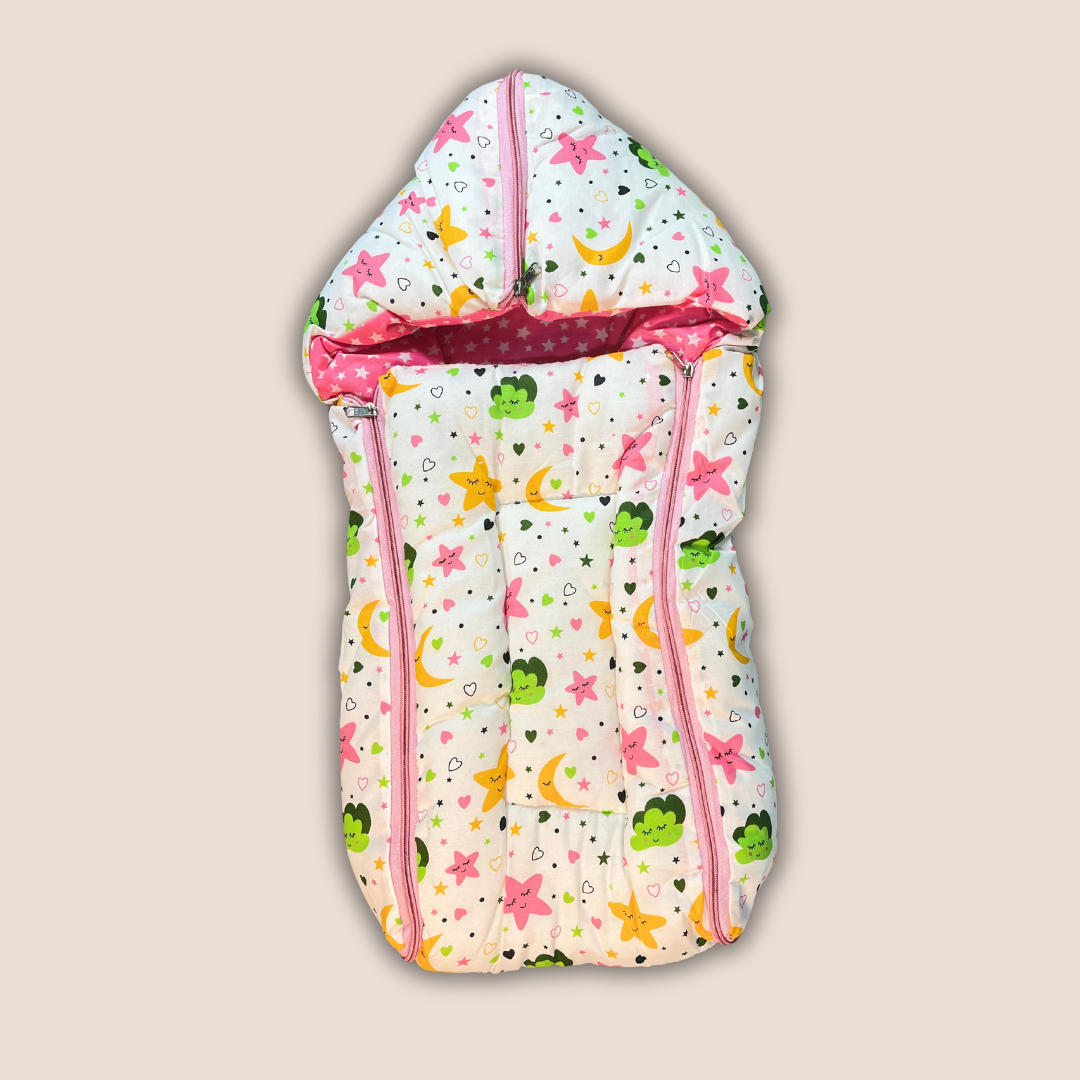 Baby Sleeping Bag and Mattress Bed (100% Cotton)